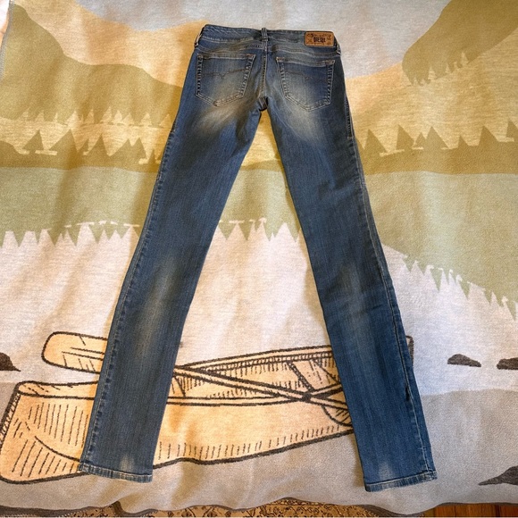 Diesel Womens Jeans Low Rise Super Slim Jegging 26w x 32.5 - Picture 2 of 2